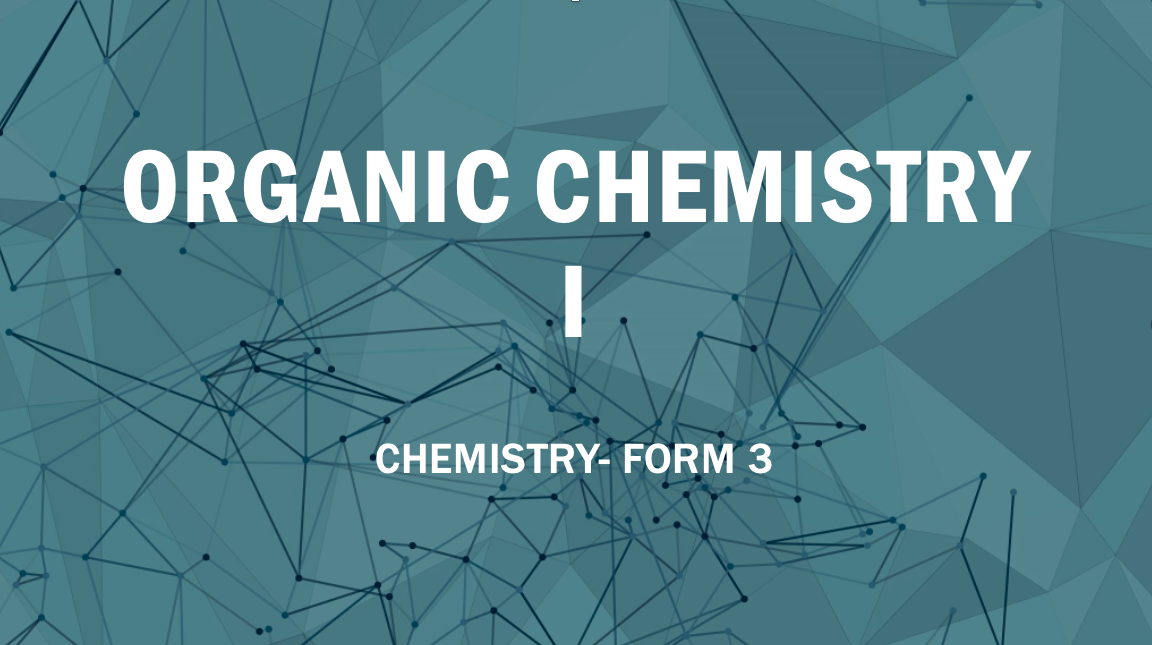 ORGANIC CHEMISTRY I
